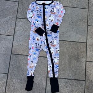 Little Sleepies Nautical Themed One Piece Pajama